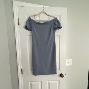 Black Swan Off shoulder light blue dress
